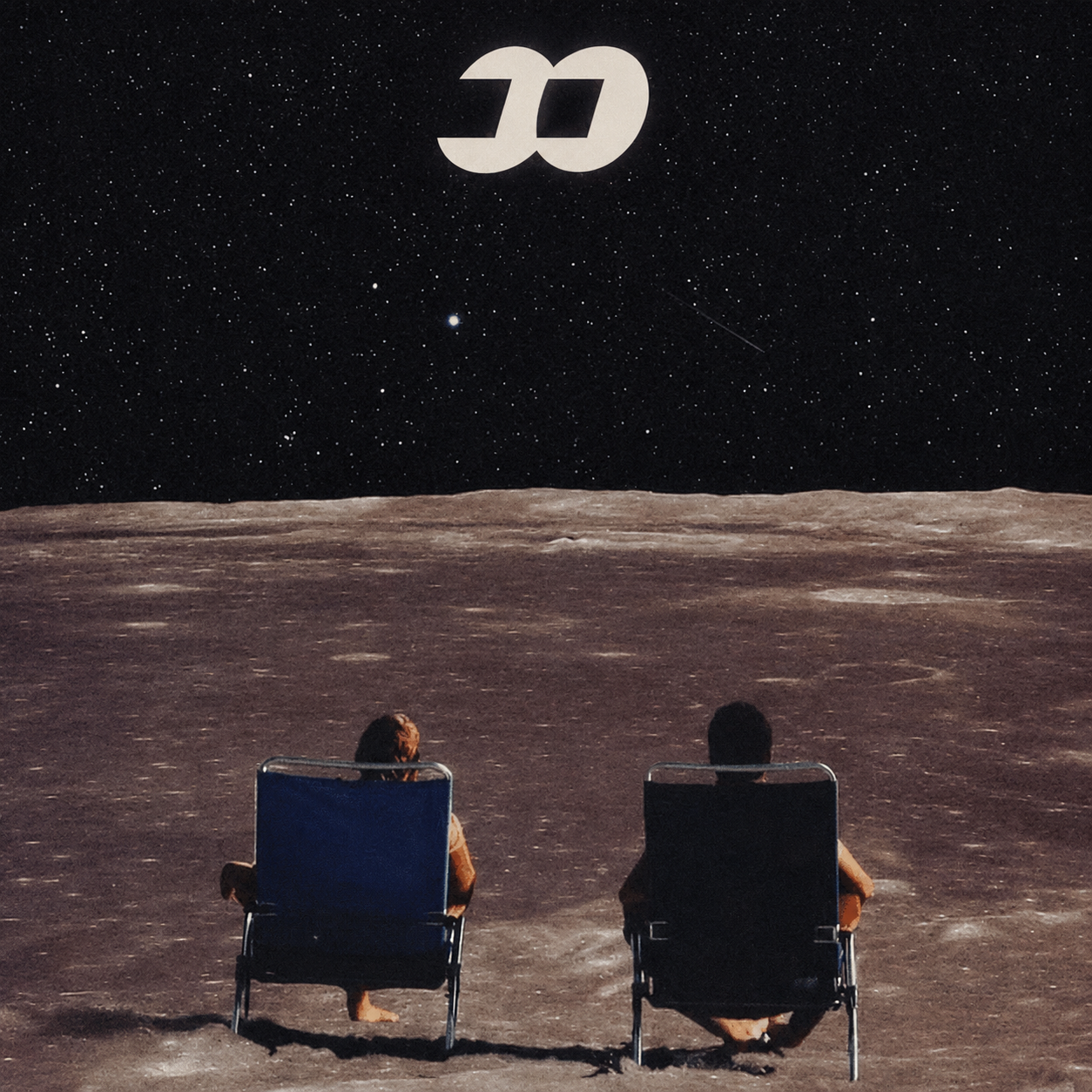 The last FOMO lunar landscape with two seated figures